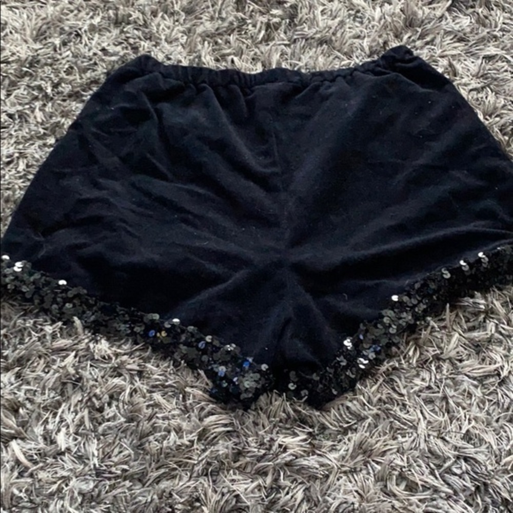 Vintage velour & sequin shorts fit is S/M no tags. - Picture 3 of 4